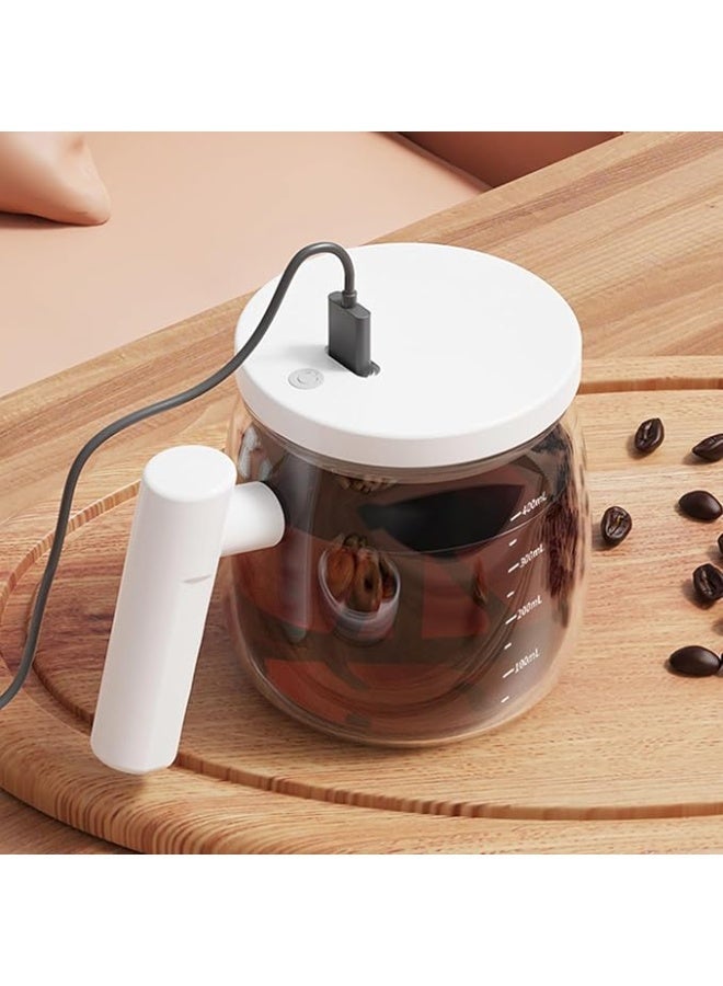 Self-Stirring Cup: Electric Mixing Cup, High Borosilicate Glass, Self-Stirring Mug, Portable Coffee Cups with Automatic Stirrer for Coffee, Milk ( Multicolor ) - Image 3